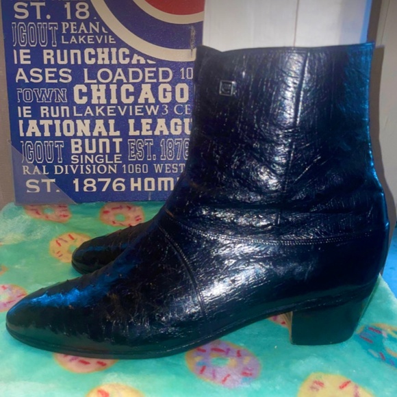 Mauri Midnight Blue Ostrich boots SZ11.5
